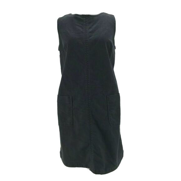 Boden Women's Black Trafalgar Jumper Sleeveless Denim Dress Size 6 Petite - Picture 1 of 7